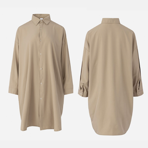 卸売<span class=keywords><strong>5XL</strong></span>プラスサイズドバイイスラム教徒女性ドレスアバヤチュニックトップス長袖カジュアル控えめなポリエステルシャツイスラム教徒のブラウス - Product Image 5