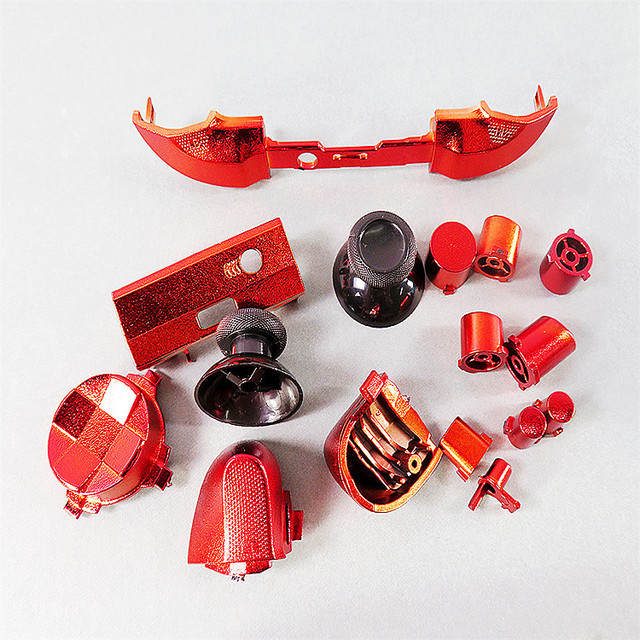 SYY Chrome Plating Full Set LB RB RT LT ABXY Bumper Trigger Buttons Shell Case for Series S/X