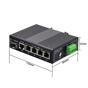 <span class=keywords><strong>Switch</strong></span> <span class=keywords><strong>Ethernet</strong></span> Industriale <span class=keywords><strong>Gigabit</strong></span> a 4 Porte con 1xUplink RJ45 + 1xSFP Montaggio su Guida DIN IEEE 802.3 AF/AT <span class=keywords><strong>Switch</strong></span> PoE per Ridondanza di Rete - Product Image 5
