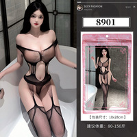Grande taille Sexy érotique résille Teddy Lingerie body chaud ouvert entrejambe Sexy body Lenceria Sexy Costumes Lingerie érotique