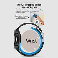 Montre connectée intelligente V110 avec pompe à air OEM pour petites séries, surveillance médicale précise BPO2, ECG+PPG, écran en verre trempé et fonction SOS
