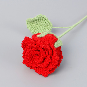 <span class=keywords><strong>Bouquet</strong></span> <span class=keywords><strong>de</strong></span> fleurs roses tricoté à la main pour la Saint-Valentin Fête des mères Anniversaire Mariage Journée des enseignants - Product Image 5