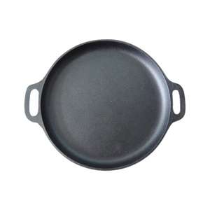Poêle à frire ronde en fonte Offre Spéciale poêle à <span class=keywords><strong>pizza</strong></span> poêle avec poignées poêle à griller avec revêtement d'huile végétale poêle à frire - Product Image 1
