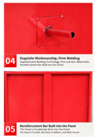 Armoire murale en acier rouge pour enrouleur de tuyau d'incendie à porte simple, pour équipement de lutte contre l'incendie, système de protection incendie intérieur