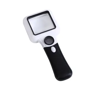 Handheld magnifying glass with light HD high power wholesale magnifying glass LED banknote inspection reading function