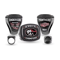 Maßgefertigter Gravierter 18K Vergoldeter Legierungs-Meisterschaftsring Kristall Team-Logo Nummer Design-Unisex Sport-Wettbewerbspreis Schmuck