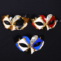 Masque de bal à carreaux pour hommes et femmes, demi-visage, vénitien, Mardi Gras, Halloween, carnaval