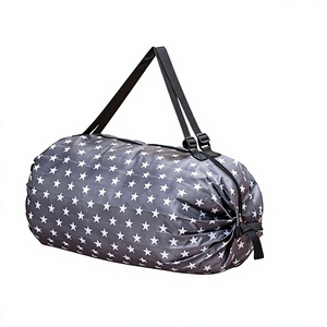 Grand sac de courses pliable en accordéon, épais et résistant, sac de voyage portable pour supermarché, sac de rangement portable en nylon - Product Image 1