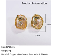 Bague Tendance 2026 Perle Baroque OEM Plaqué Or 18K Design Cage à Feuilles Bague Statement Bijoux Vente en Gros US UK CA DE