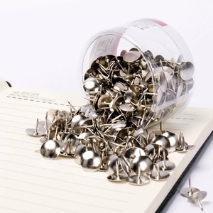 Deli Thumbtacks Metal Round Head 0040 Office Use Pushpins Corkboard Nails - Product Image 2