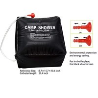 Sac de douche solaire portable 40L en PVC pour l'extérieur Sac de douche portable pour la randonnée et le camping Autres accessoires pour le camping