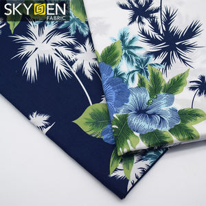 スカイゲンホットセール100織りコットンシャツトロピカルプリントタイハワイアンシーアイランドコットン生地 - Product Image 1