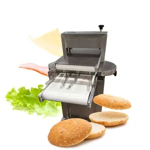CANMAX üretici endüstriyel ekmek kesici makinesi Burger makinesi ekmek kesme makinesi Hamburger Bun dilimleme ekmek dilimleyici