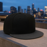 Casquette Snapback personnalisée avec logo, 6 panneaux, visière plate, 100% coton sergé, bicolore, pour le streetwear hip-hop et la promotion de marque (taille XXL)