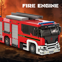 Jie Star 66036 POMPIER MOTEUR Voiture Bloc Briques Assemblage Modèle Enfants Garçon Créatif Éducatif Bloc De Construction Ensemble Jouet Juguetes