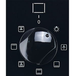 Four électrique encastrable BSO6520GL-BL 24 pouces (60 cm) avec 7 fonctions, commande par boutons, noir, 2,2 pieds cubes (65 L), four mural de cuisine - Product Image 3