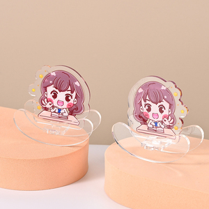 [Diseño Personalizado] Soporte de Escritorio Acrílico Transparente de Doble Capa con Forma Especial para Fotos, con Personajes de Anime y Música Rock - Product Image 2