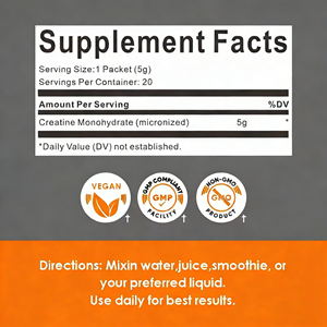 OLLI Creatina Monohidrato en Polvo 5g, Paquetes de Venta Caliente, OEM, Marca Privada, Suplementos Nutricionales al por Mayor - Product Image 2