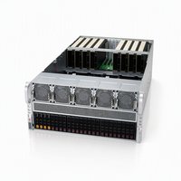 Serveur Rack 5U Prêt à l'emploi pour l'IA avec 8 GPU, AS-5126GS-TNRT, Double EPYC 9004, 24 Baies NVMe, 6 To DDR5, Serveur de Calcul GPU