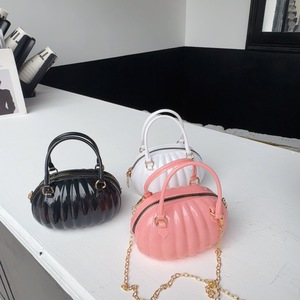 Yeni Kadın Çantası Taşınabilir Çapraz Askılı PVC Çanta Küçük Balkabağı Çantası Moda Küçük - Product Image 3