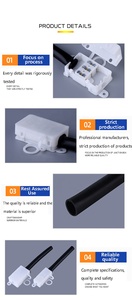 PVC tüp ile Led armatür tel bağlayıcı elektrik Terminal bloğu için <span class=keywords><strong>3</strong></span> Pin elektrik bağlantı kutusu plastik kablo kutusu - Product Image 5