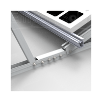 Système de montage solaire pour toit plat de haute qualité, best-seller, en matériau AL6005-T5 et SUS304, norme AS/NZ1170.2, anodisé