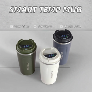 <strong>2025</strong> New Double Wall Stainless Steel Vacuum Smart Temperature Controlled Coffee <strong>Mug</strong> Cup LED Display Lid for Office Gym Home Use - Product Image 2