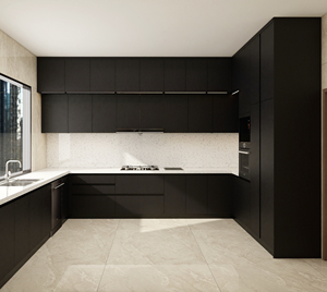 Tủ bếp 2025 hiện đại phong cách Châu Âu đồ nội thất một cửa giải pháp hạt Hội Đồng Quản trị nhà bếp lưu trữ tủ tủ - Product Image 1