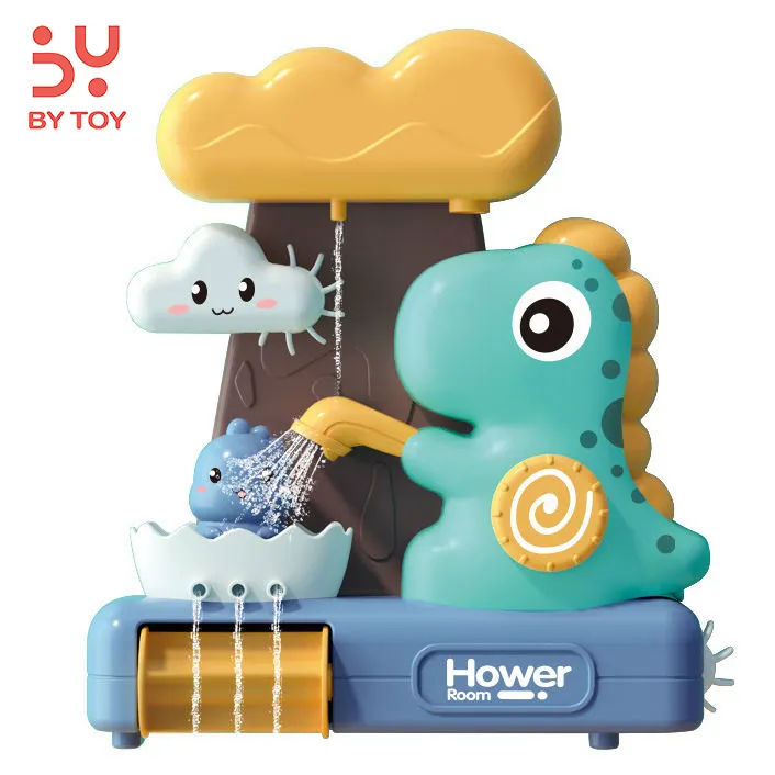 Cute High Quality Dinosaur Suction Spray Water Bathroom Funny Educational Sprinkler Toys For Baby