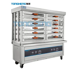 Fast Food Restaurant Equipment 12 Drawers Electric Food Warming Cabinet