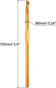 2-10mm 12 PCS <b>Set</b> Ergonomic Handle Oval Shape <b>Crochet</b> Needle <b>Set</b> Knitting Needle Craft Yarn Multicolor <b>Crochet</b> <b>Hooks</b> <b>Set</b> - Product Image 2