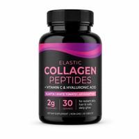 Collagène de poisson hydrolysé végétalien sans gluten OEM et booster d'élastine avec vitamine C de l'acérola pour une peau, des cheveux et des ongles éclatants