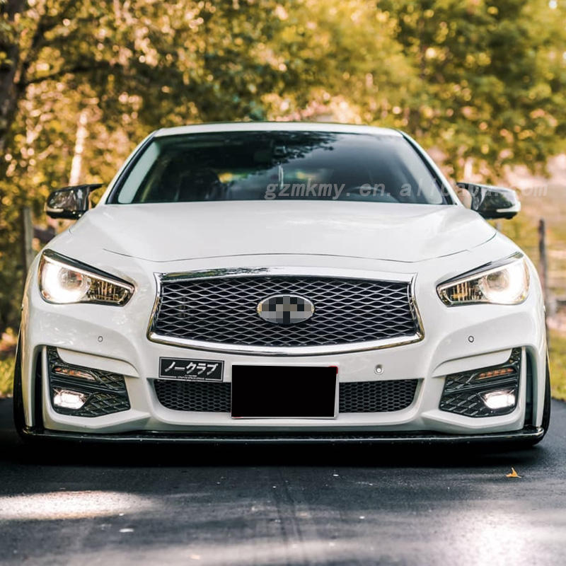 For Infiniti Q50 V37 Bumper Grille AIMGAIN Front Bumper Carbon Fiber ...
