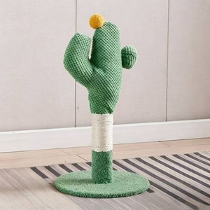 โครงปีนป่ายแมวรูปกระบองเพชรแบบใหม่ ต้นไม้แมวอเนกประสงค์ แข็งแรง ทนทาน อุปกรณ์สัตว์เลี้ยงสำหรับแมว ของเล่นแมว ต้นไม้ปีนป่ายแบบตั้งพื้น - Product Image 5