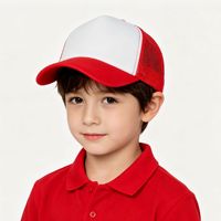 Gorra de béisbol unisex juvenil ajustable con visera curva de malla lisa y frente de espuma de poliéster, talla única, para las cuatro estaciones, venta al por mayor