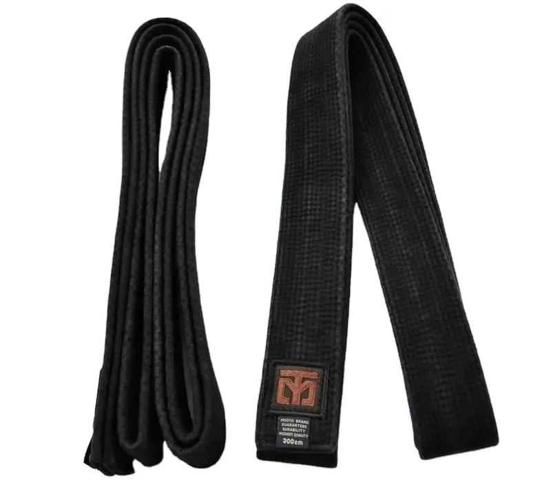 حزام أسود قابل للتخصيص مطرز حزام كاراتيه أسود للبيع