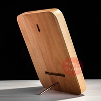Trofeo Ecológico de Madera de Haya con Proceso de Epoxi, Placa de Madera, Escudo de Premio con Base, Logotipo Grabado Personalizado para Celebración Empresarial