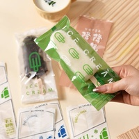 Sacs d'emballage pour biscuits scellés à l'arrière en gros, sacs en plastique PE thermoscellables de qualité alimentaire personnalisés pour glaces et bâtonnets glacés