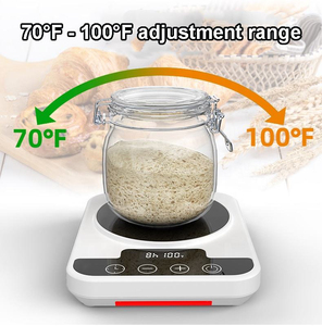 Precise Temperature Control 0 12H <b>Timer</b> Auto Wood Color Sourdough Starter Warmer Baking Warming Heating Pad for Sour Dough Star - Product Image 3
