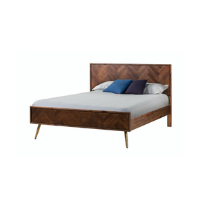 Colección BERGEN, Muebles de Dormitorio de Diseño Moderno y Ecológico, Fabricados en Vietnam con Madera Sólida de Roble/Pino/Acacia, Cama de Madera de Buena Calidad - Product Image 1