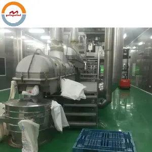 Commercial salt vibrating fluid bed drying machine small sea salt vibration fluidized bed dryer edible salt drier price for sale