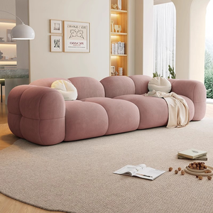 Sofá Combinado de Calidad Personalizado, Estilo Crema, Moderno y Elegante, Sofá de <span class=keywords><strong>2</strong></span>, <span class=keywords><strong>3</strong></span> y 4 Plazas, Sofá Sencillo para Sala de Estar, Juego de Muebles - Product Image 5