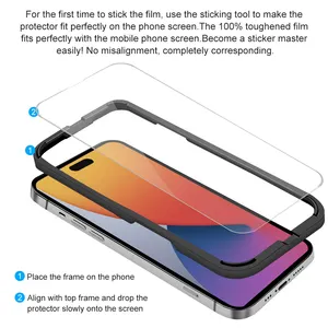 Factory Price Tempered Glass 0.3mm Glass Screen Protector For IPhone 14 13 12 11 Pro Max X/XS XR MAX 8 7 6