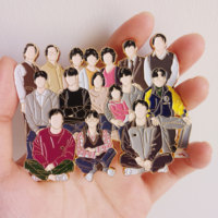 Chine gros métal Logo Kpop épinglette broche personnalisée épingles d'idole personnalisées