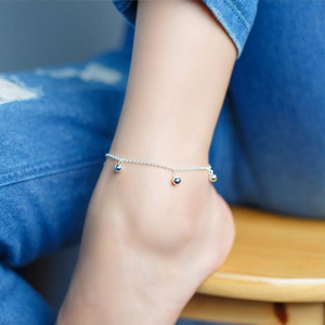 आभूषण बनाने के लिए बढ़िया 925 सिल्वर चार्म मोती, DIY निष्कर्ष घटक आभूषण सहायक उपकरण जिंगल बेल चार्म ब्रेसलेट पायल - Product Image 6