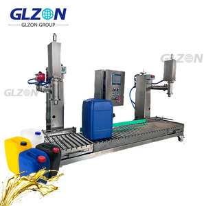 Machine de remplissage semi-automatique pour jerricans de 5L, <span class=keywords><strong>20L</strong></span>, 25L |   Peinture à l'huile, solvant, diluant, agent de remplissage, ligne de finition |   Résine époxy liquide chimique de remplissage - Product Image 2