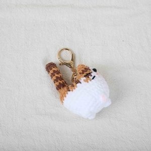 Mini Cute Crochet Cat Keychain Gift for Cat Lovers Handmade Stuffed Kitten Key Chain Charm Backpack <strong>Bag</strong> Yarn Knitted Cat Keyring - Product Image 4