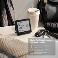 Kylendar Mini 4.2" Station météo de bureau intelligente avec écran E-Paper et Wi-Fi pour affichage des prévisions météo quotidiennes et des trajets domicile-travail
