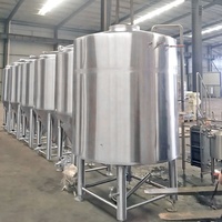 Réservoir d'eau glycolée de 1200 L, réservoir de liquide glycolé avec isolation en PU pour le refroidissement de la bière en brasserie, en promotion