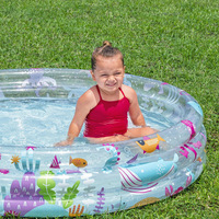 Piscine gonflable en PVC, piscine ronde, baignoire pour bébé, bac à sable, fosse à balles 51004
